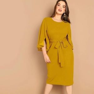 Mustard Midi Dress
